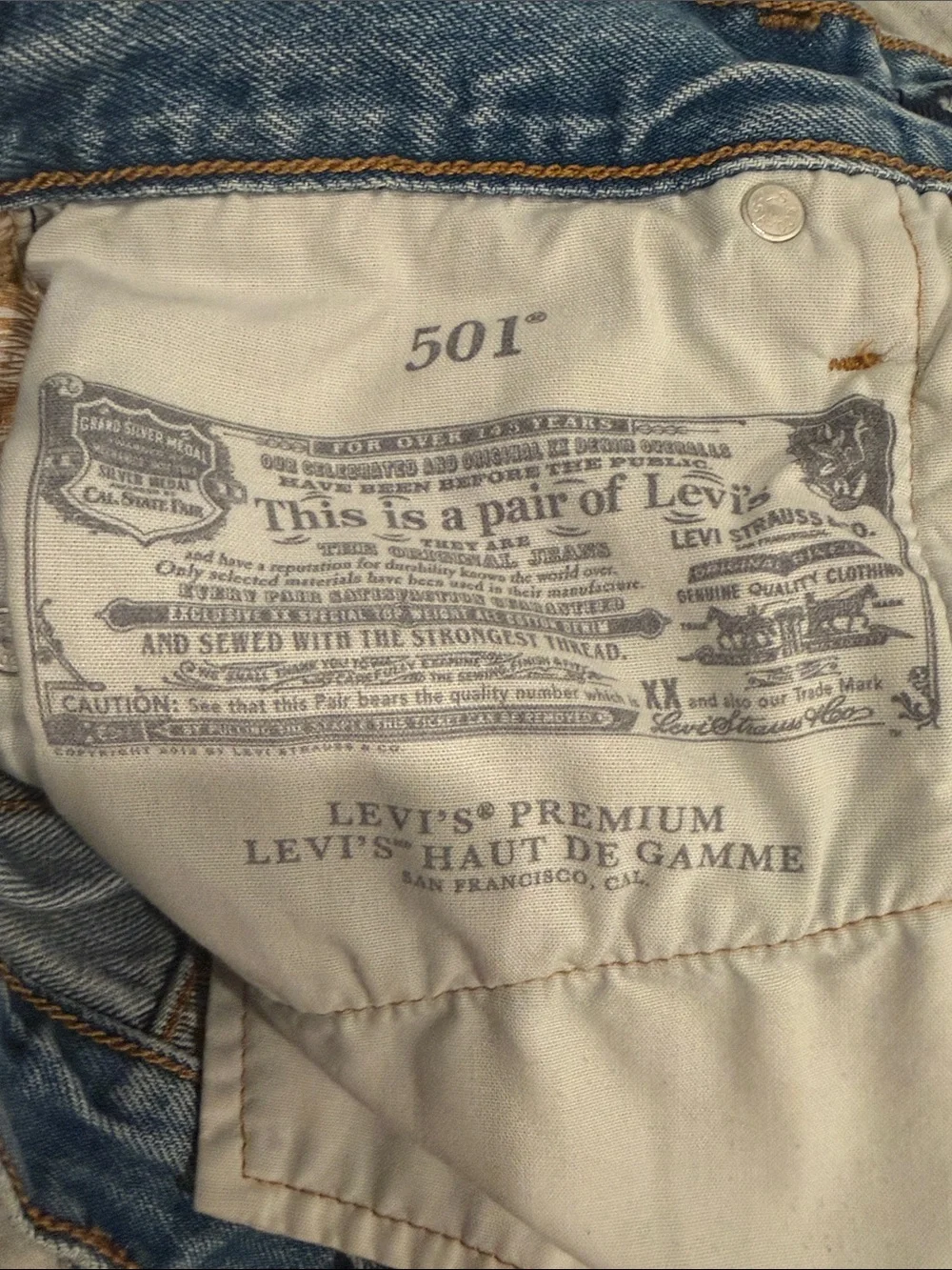 Levis levi denim